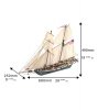 ARTESANIA LATINA 22416 American Schooner Harvey 2022 1/60